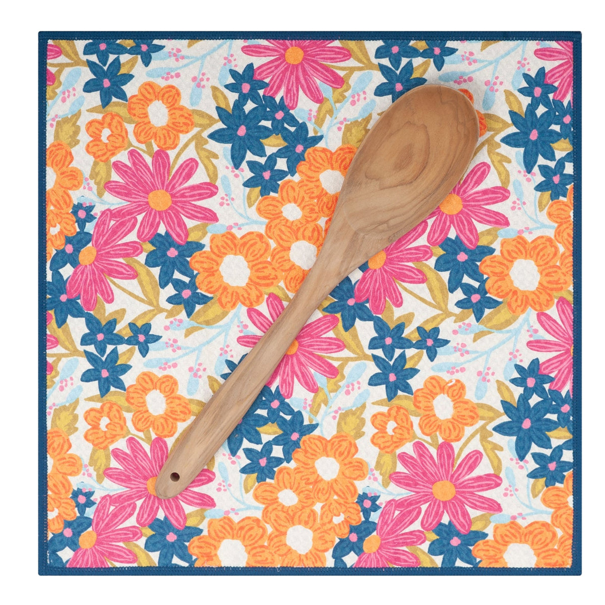 Mighty Mini Towel (Set of 3) Reversible - Iris &amp; Sea Mini Blooms