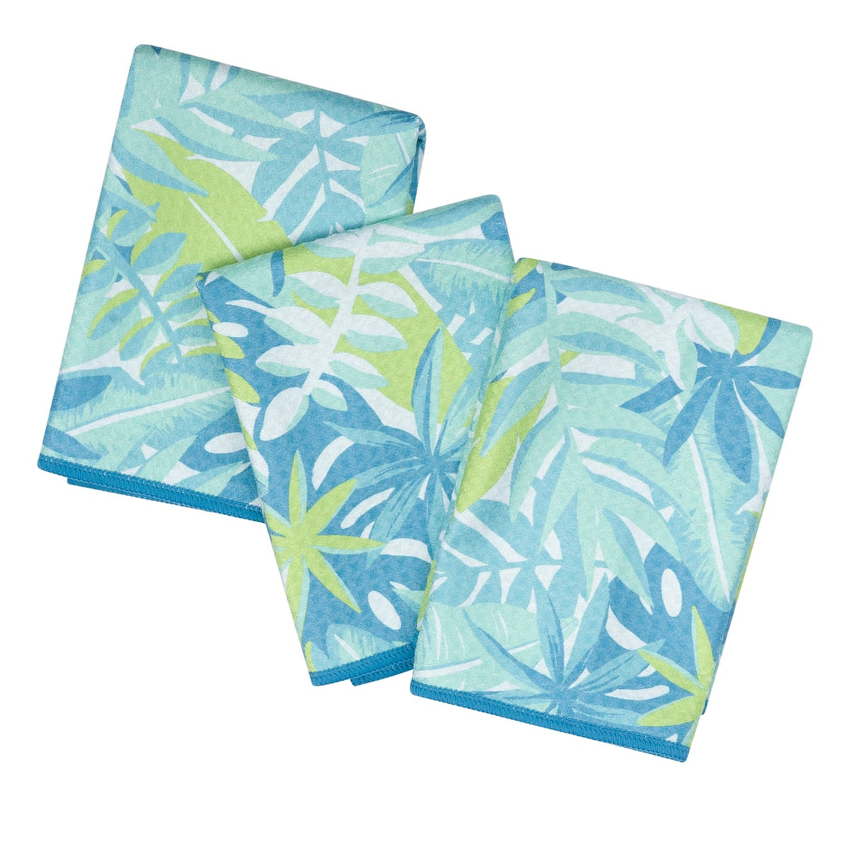 Mighty Mini Towel (Set of 3) Reversible - Iris &amp; Sea Tropic Hot
