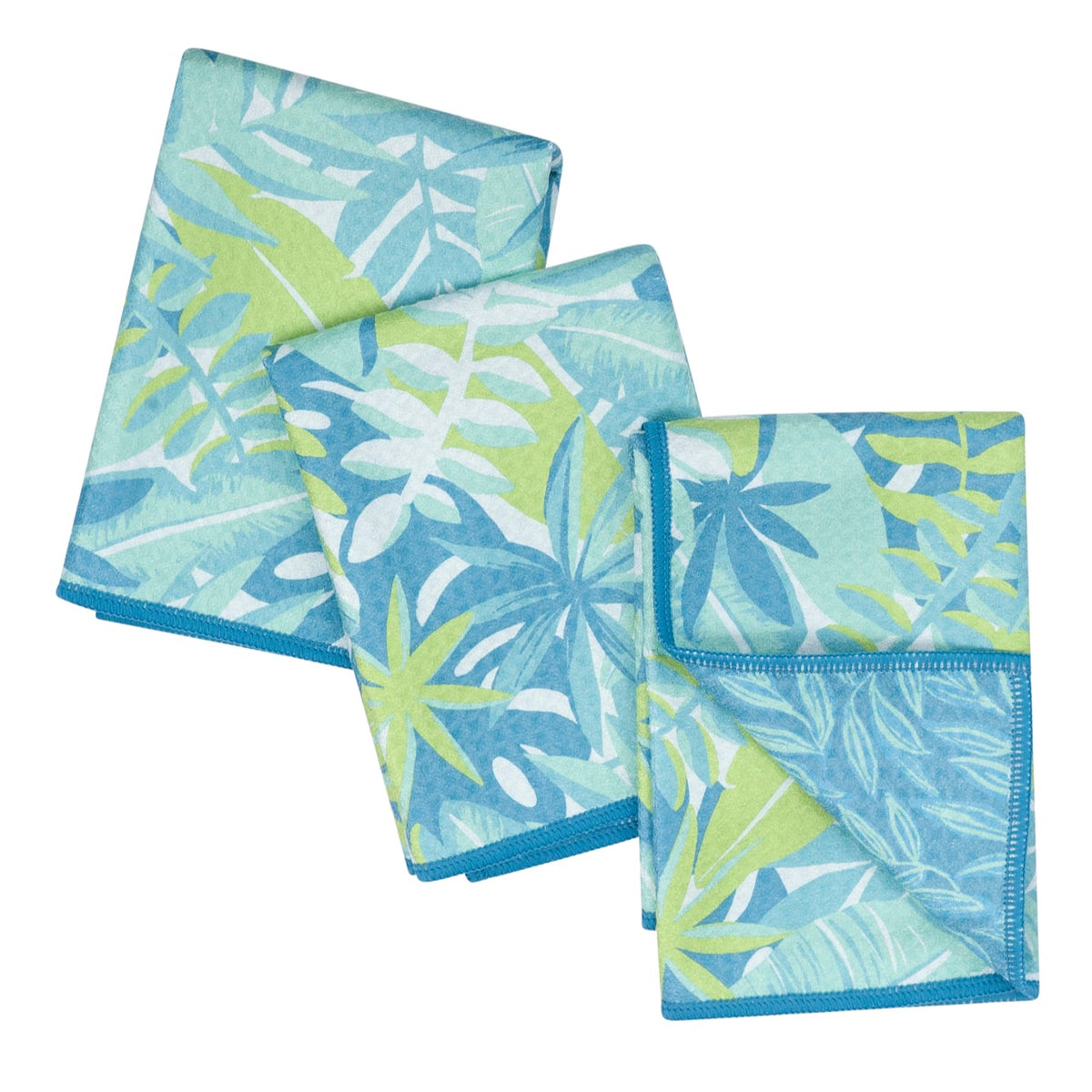 Mighty Mini Towel (Set of 3) Reversible - Iris &amp; Sea Tropic Hot