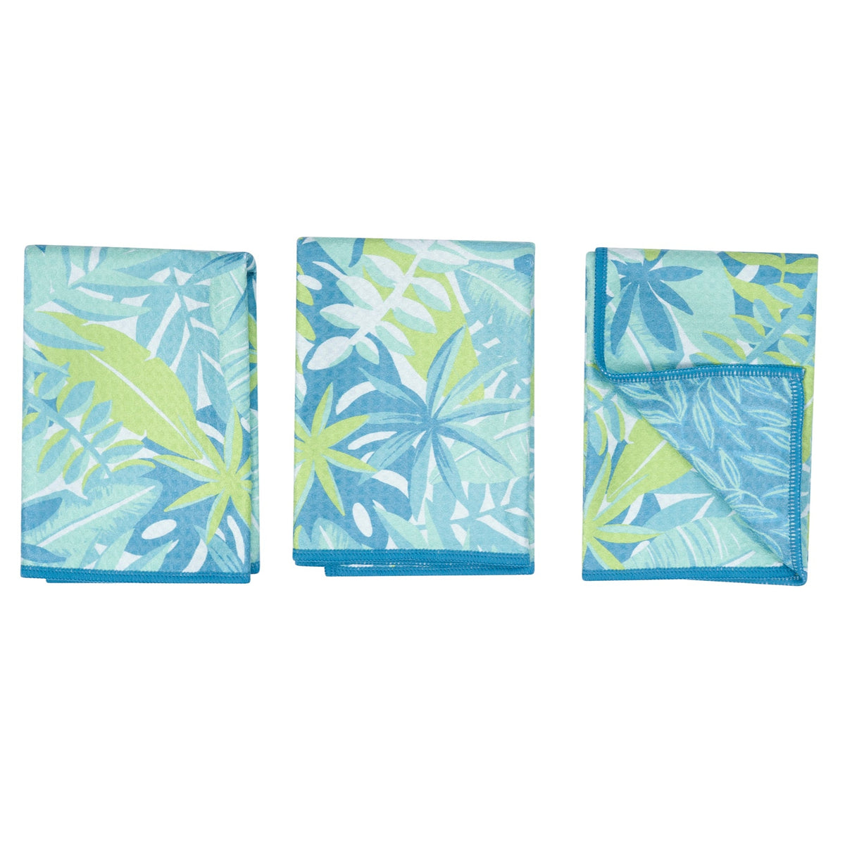 Mighty Mini Towel (Set of 3) Reversible - Iris &amp; Sea Tropic Hot