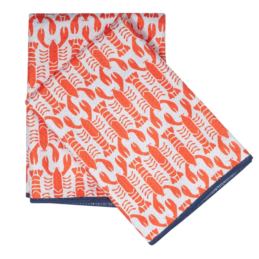 Double Duty Towel (set of 2) Reversible - KN Lobster