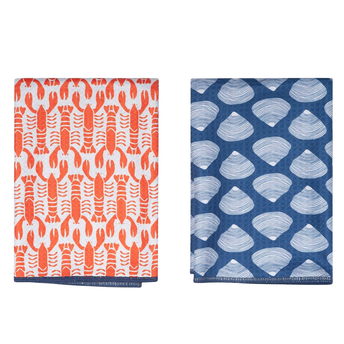Double Duty Towel (set of 2) Reversible - KN Lobster