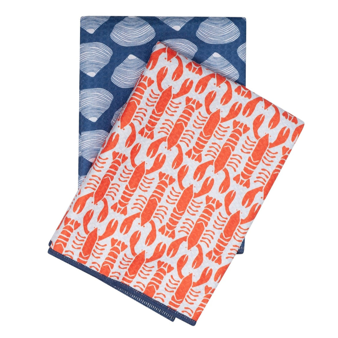 Double Duty Towel (set of 2) Reversible - KN Lobster