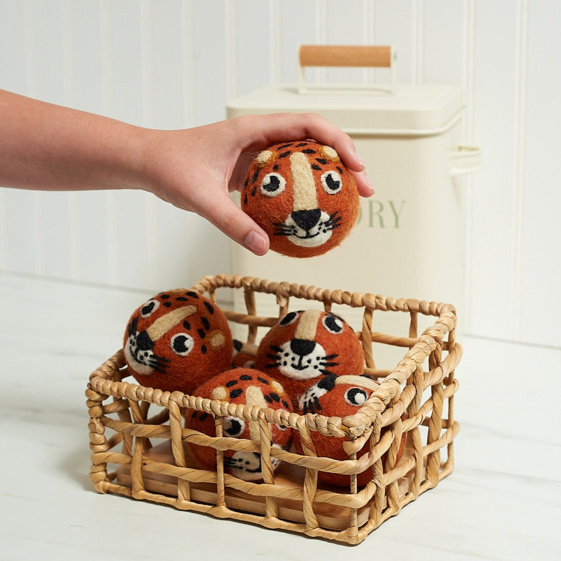Laundry Wool Dryer Balls - Set of 3 Leopard
