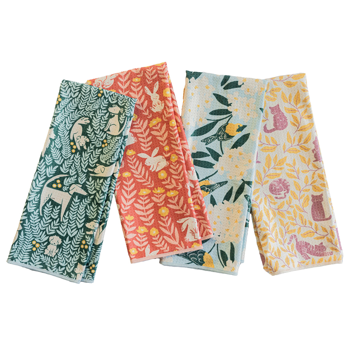 Assorted Anywhere Towel Reversible - Nuthatch Little Friends Kitchen Towels Once Again Home Co.   