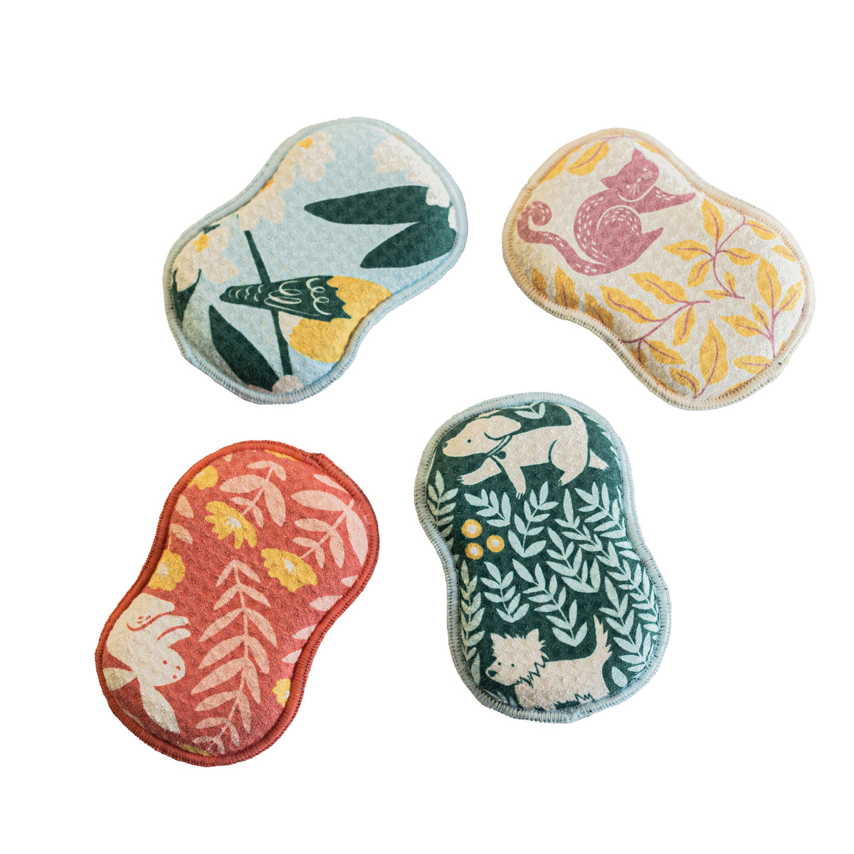 Assorted RE:usable Sponges (Set of 3) - Nuthatch Little Friends Sponges &amp; Scouring Pads Once Again Home Co.   