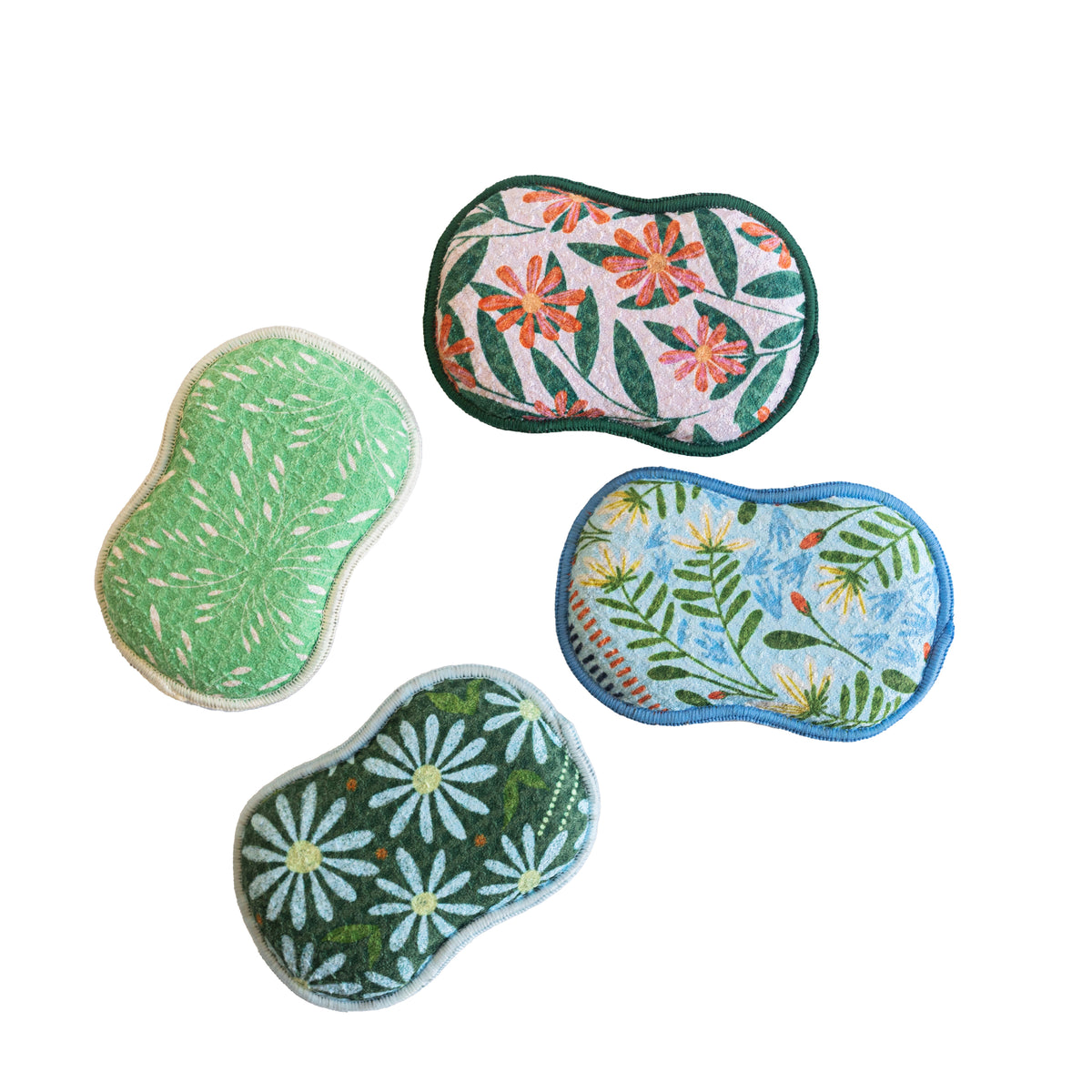 Assorted RE:usable Sponges (Set of 3) - Rebecca Jane Woolbright Collection Spring Fling Sponges &amp; Scouring Pads Once Again Home Co.   