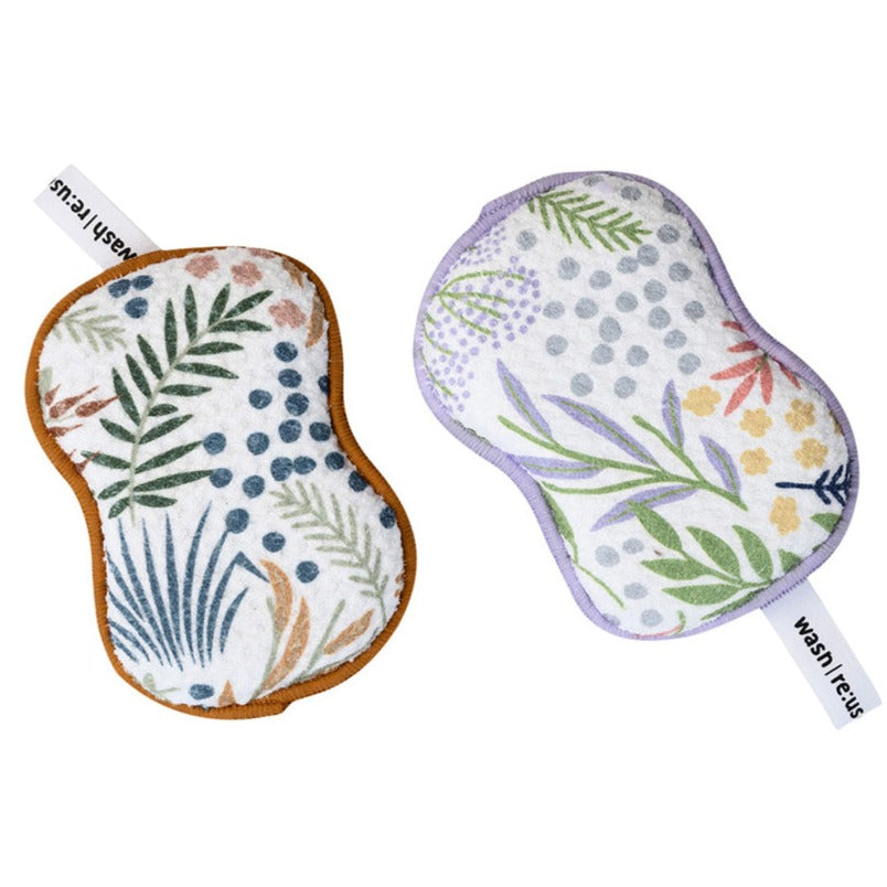 RE:usable Sponges (Set of 3) - Inca Floral Sponges & Scouring Pads Once Again Home Co.   