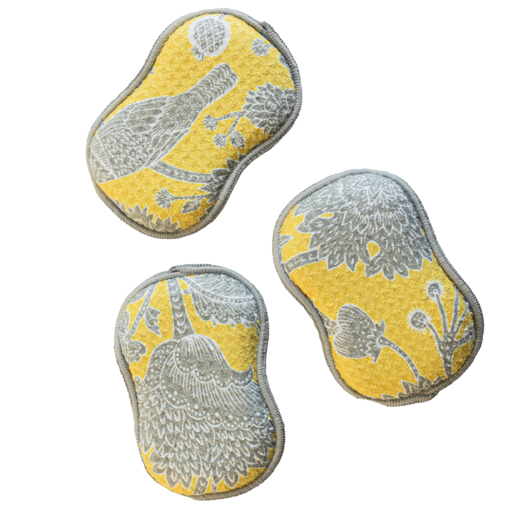 Assorted RE:usable Sponges (Set of 3) - Ajra &amp; Aviary Sponges &amp; Scouring Pads Once Again Home Co.   