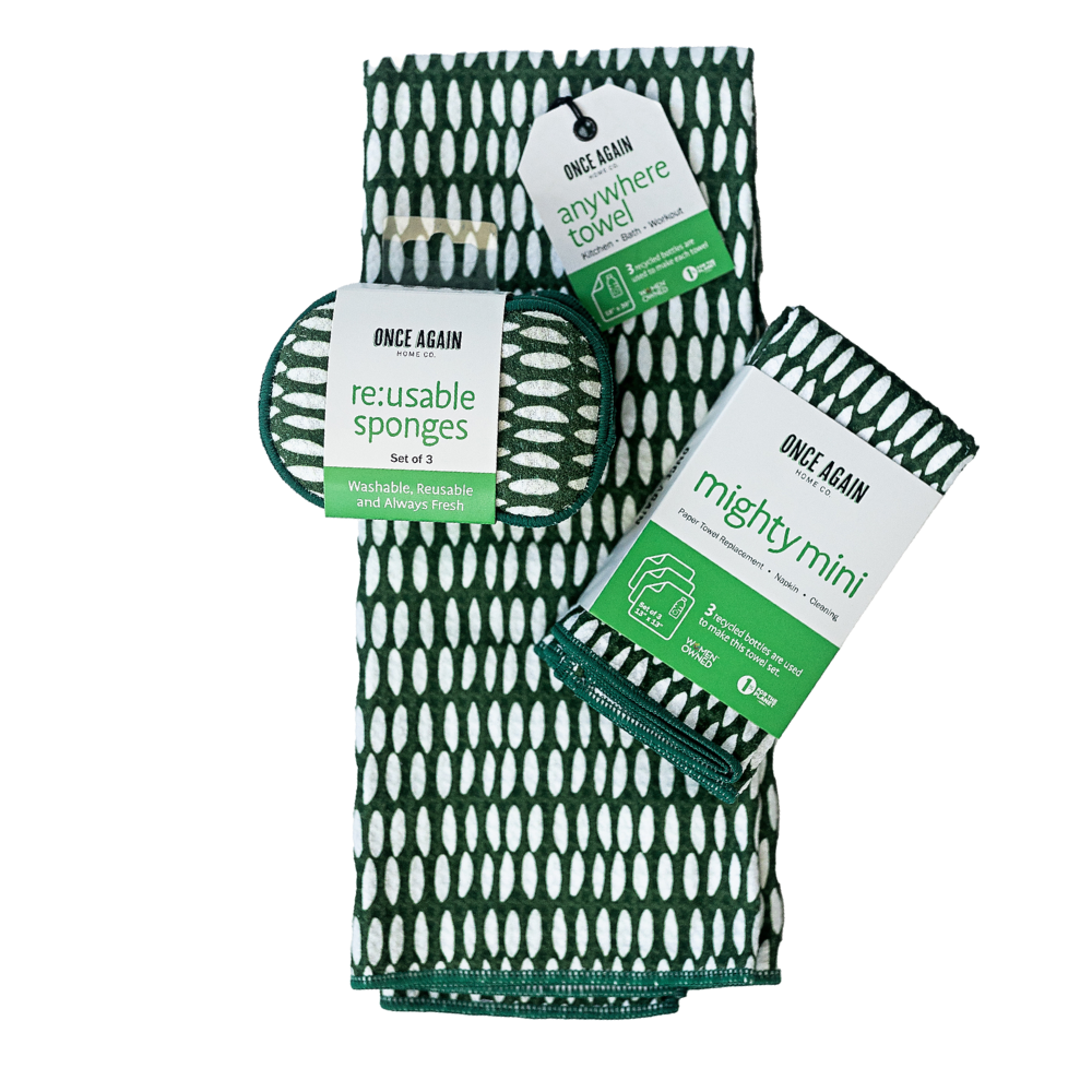 Ready, Set, Go Bundle - Beans Garden Green Sponges &amp; Scouring Pads Once Again Home Co.   