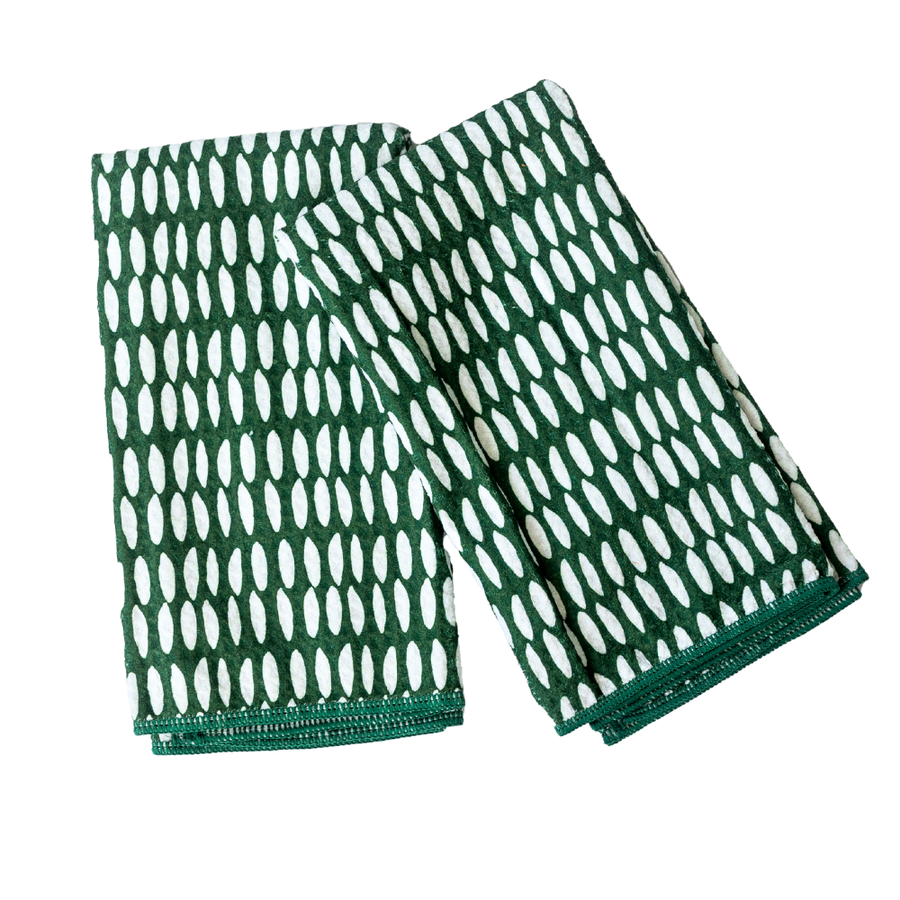 Ready, Set, Go Biggie Bundle - Beans in Garden Green Sponges &amp; Scouring Pads Once Again Home Co.   