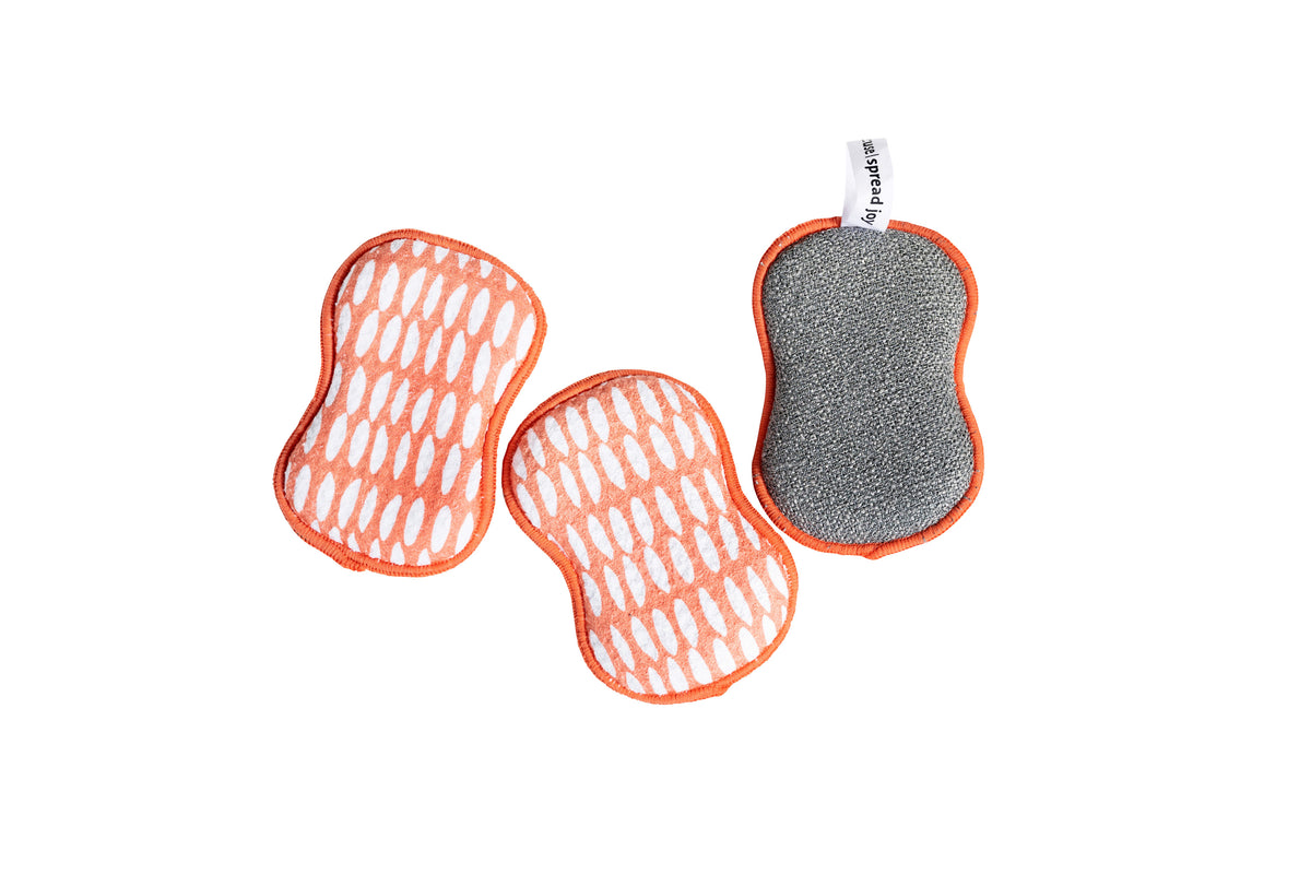 Ready, Set, Go Bundle - Beans Coral Sponges &amp; Scouring Pads Once Again Home Co.   