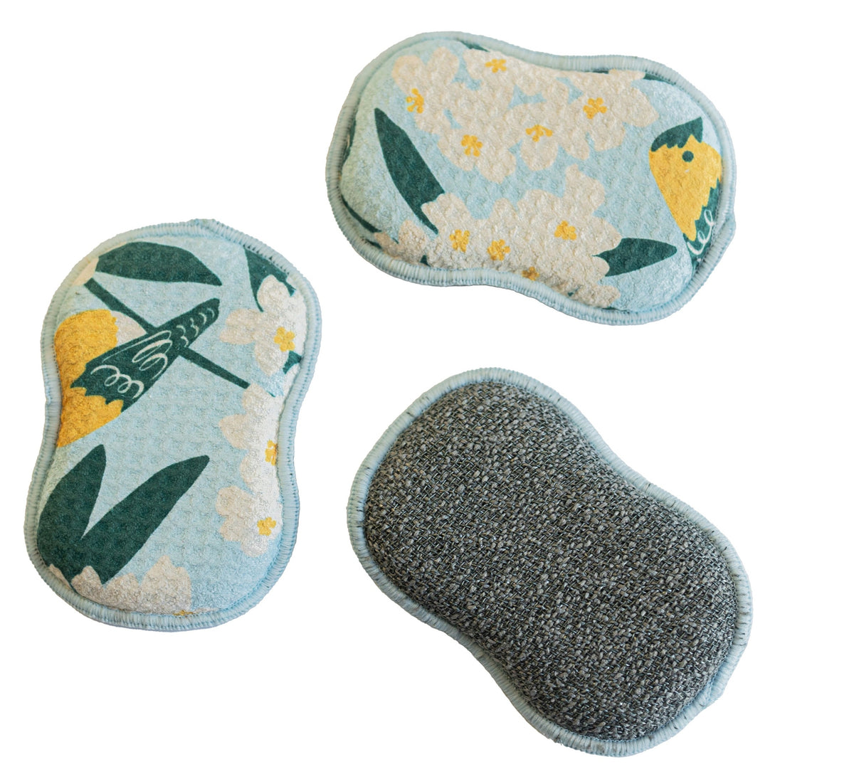RE:usable Sponges (Set of 3) - Nuthatch Birdsong Sponges &amp; Scouring Pads Once Again Home Co.   