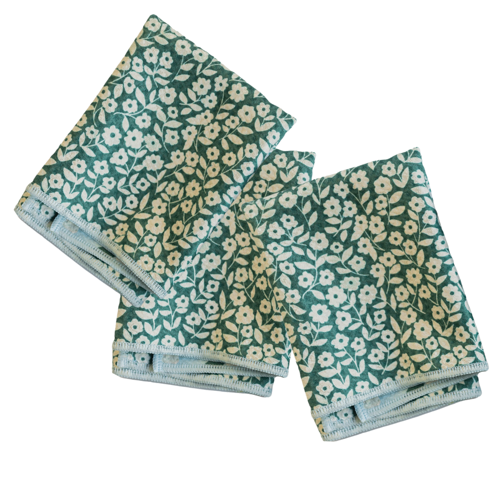 Mighty Mini Towel (Set of 3) Reversible - Nuthatch Birdsong