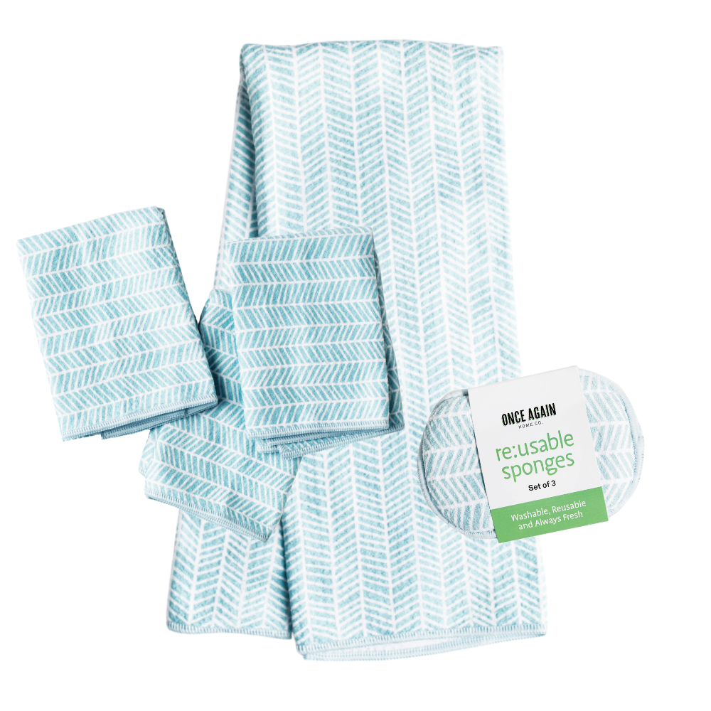 Ready, Set, Go Bundle - Branches Turquoise Sponges &amp; Scouring Pads Once Again Home Co.   
