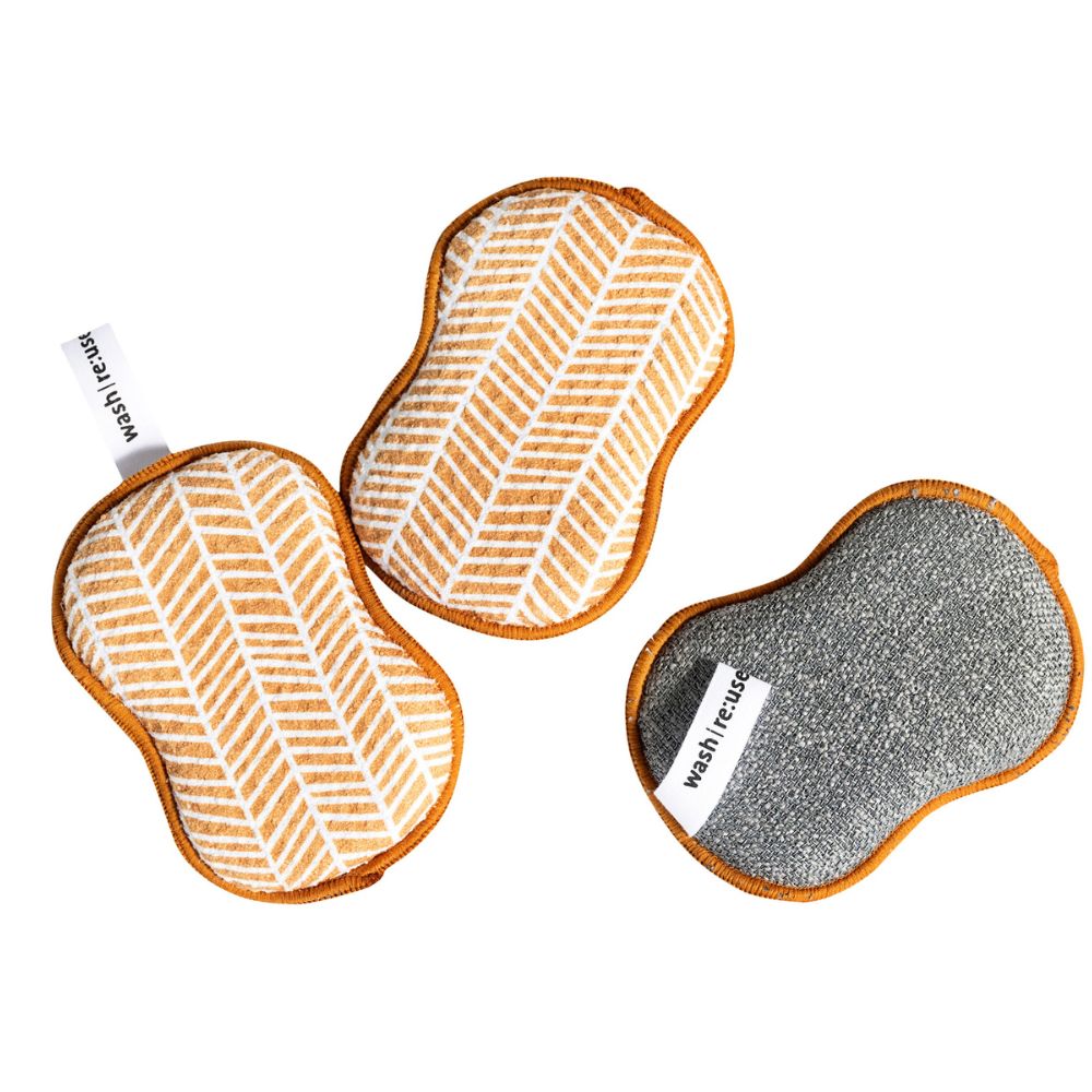 RE:usable Sponges (Set of 3) - Branches Sponges &amp; Scouring Pads Once Again Home Co. Gold  