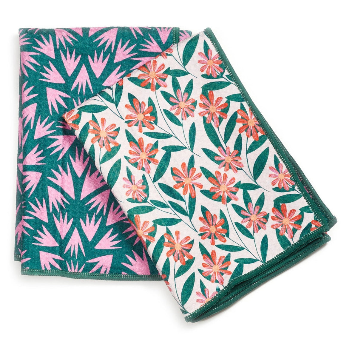 Toalla de doble uso (juego de 2) reversible - RJW Pink Glow 