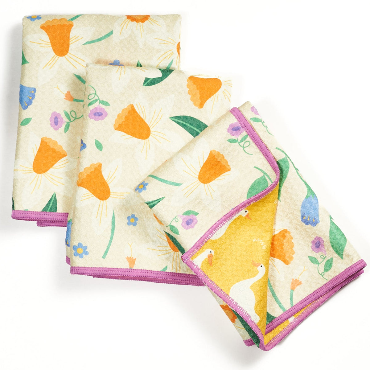 Mighty Mini Towel (Set of 3) Reversible - MT Daffodil