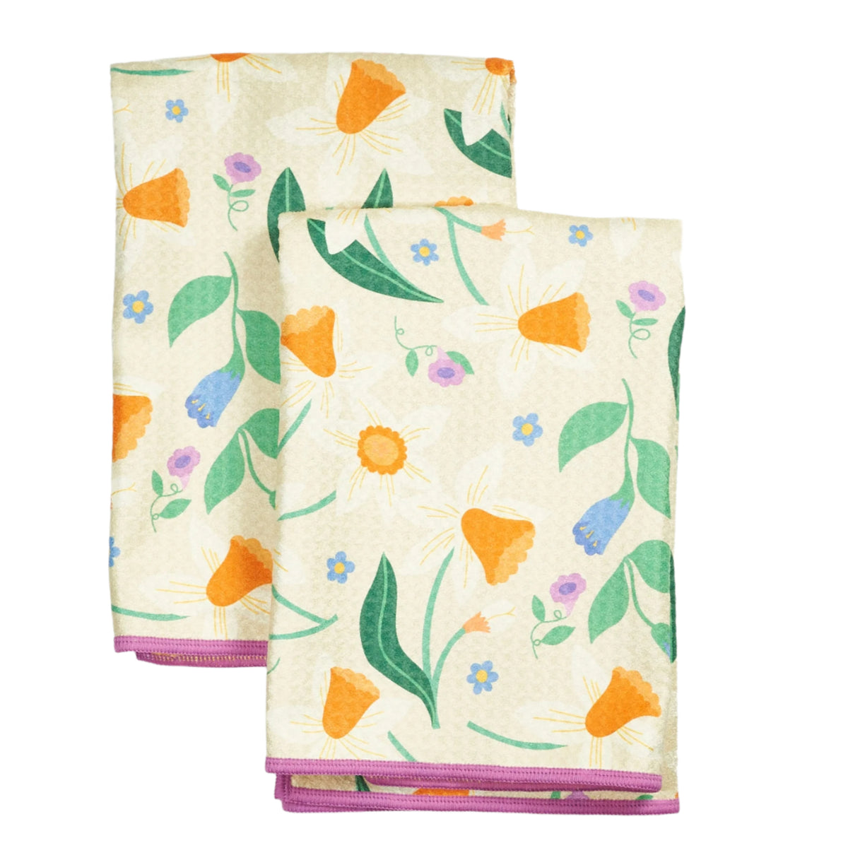 Double Duty Towel (set of 2) Reversible - MT Daffodil