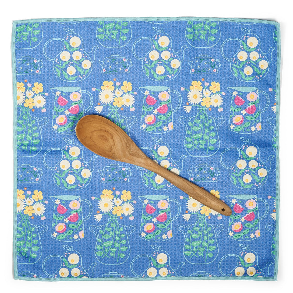 Double Duty Towel (set of 2) Reversible - MT Flower Teapot