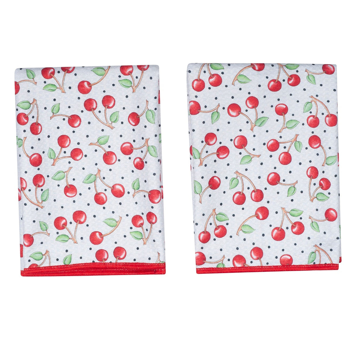 Double Duty Towel (set of 2) Reversible - ME Cherry Harvest