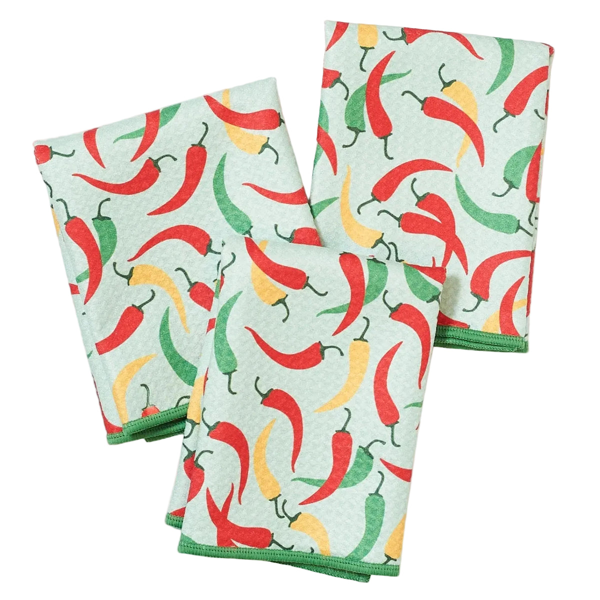 Mighty Mini Towel (Set of 3) Reversible - Signature Collection Chili Peppers