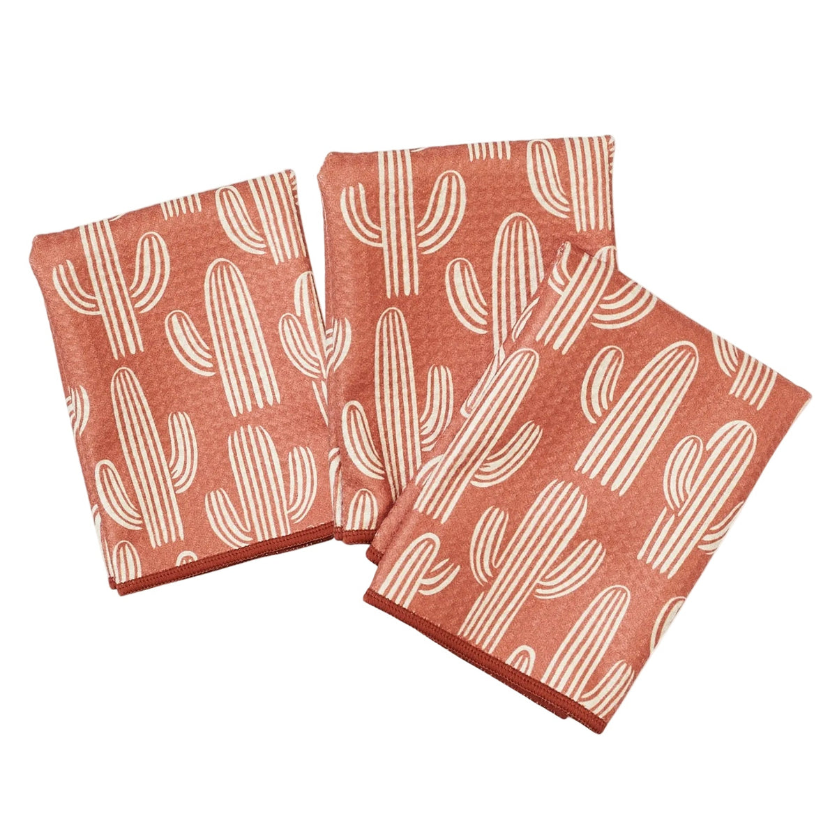 Mighty Mini Towel (Set of 3) Reversible - Signature Collection Cacti