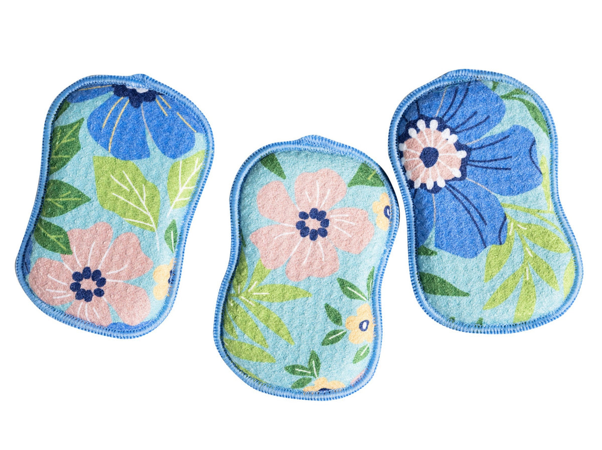 RE:usable Sponges (Set of 3) - Garden Sponges &amp; Scouring Pads Once Again Home Co. Turquoise  