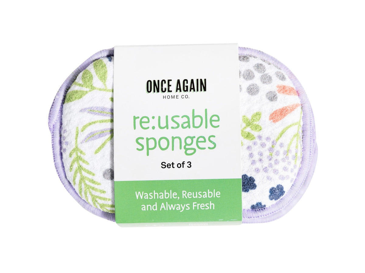 RE:usable Long-Lasting Sponges (Set of 3) - Inca Floral Sponges &amp; Scouring Pads Once Again Home Co.   