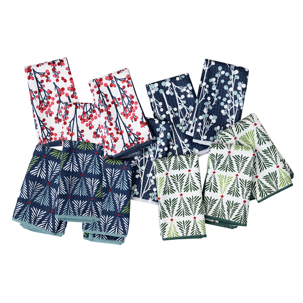 Assorted Mighty Mini Towel (Set of 3) - Holiday Delights