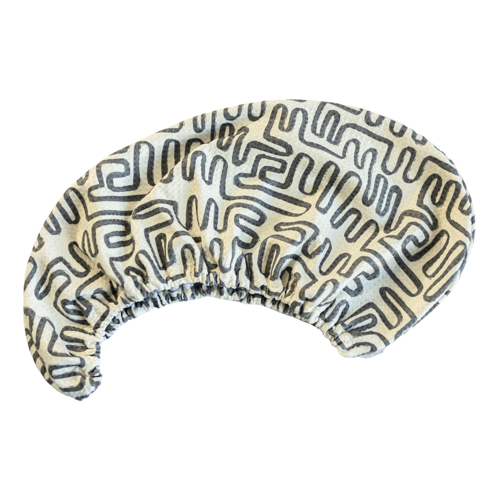 Hair Towel Wrap - Doodle in Shade Hair Care Wraps Once Again Home Co.   