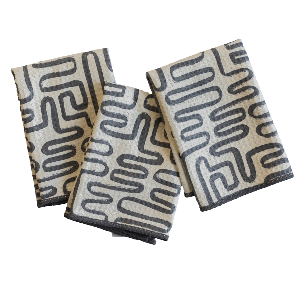 Mighty Mini Towel (Set of 3) - Doodle Kitchen Towels Once Again Home Co. Shade  