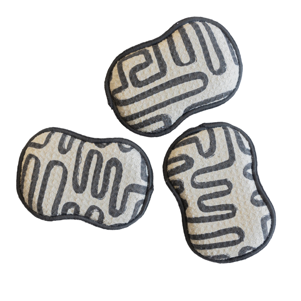 RE:usable Sponges (Set of 3) - Doodle Sponges &amp; Scouring Pads Once Again Home Co. Shade  