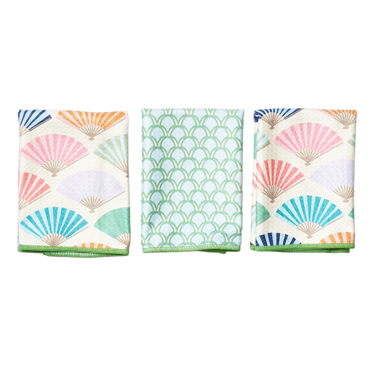 Mighty Mini Towel (Set of 3) Reversible - Signature Collection Paper Fans
