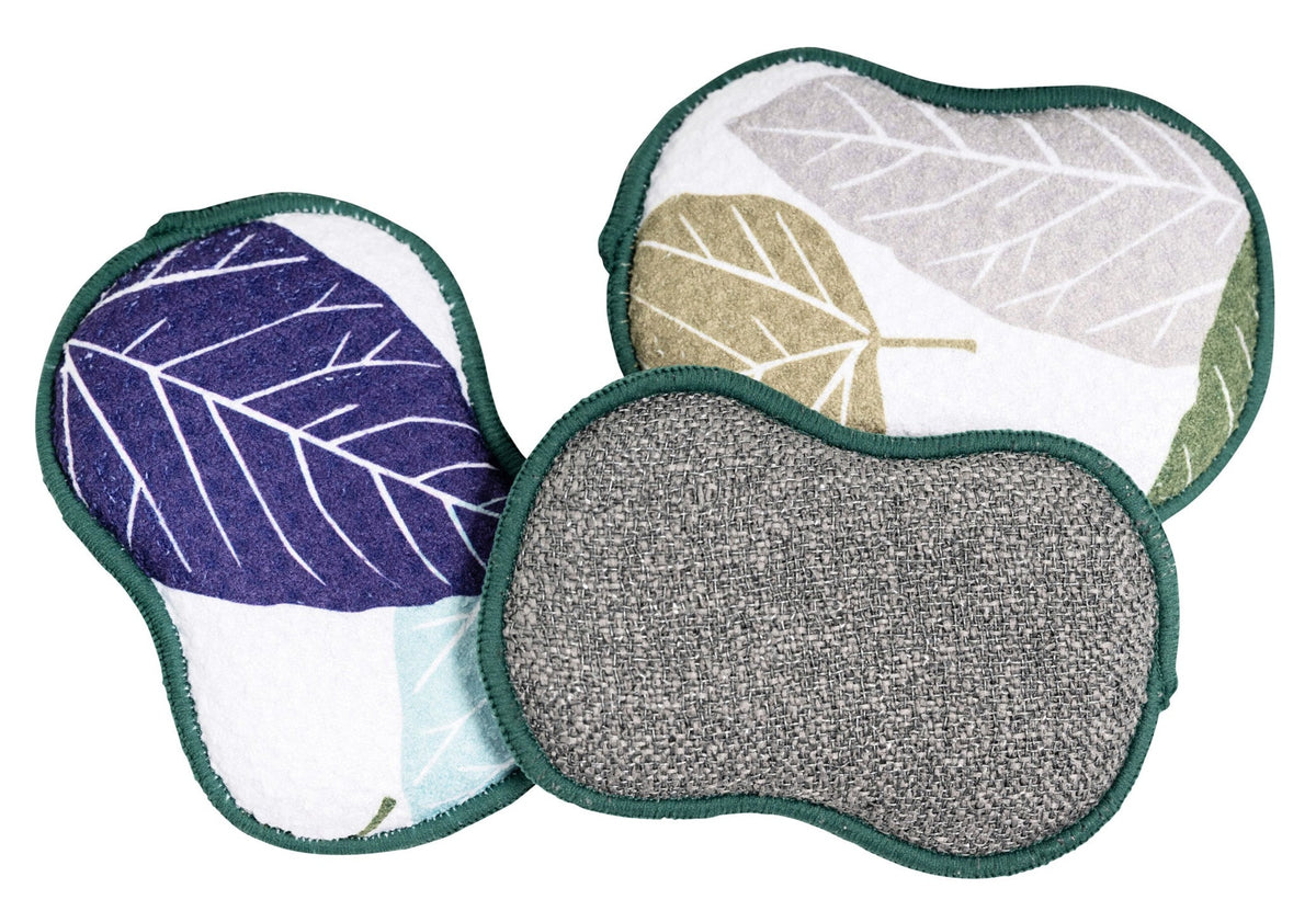 RE:usable Sponges (Set of 3) - Fall Leaves
