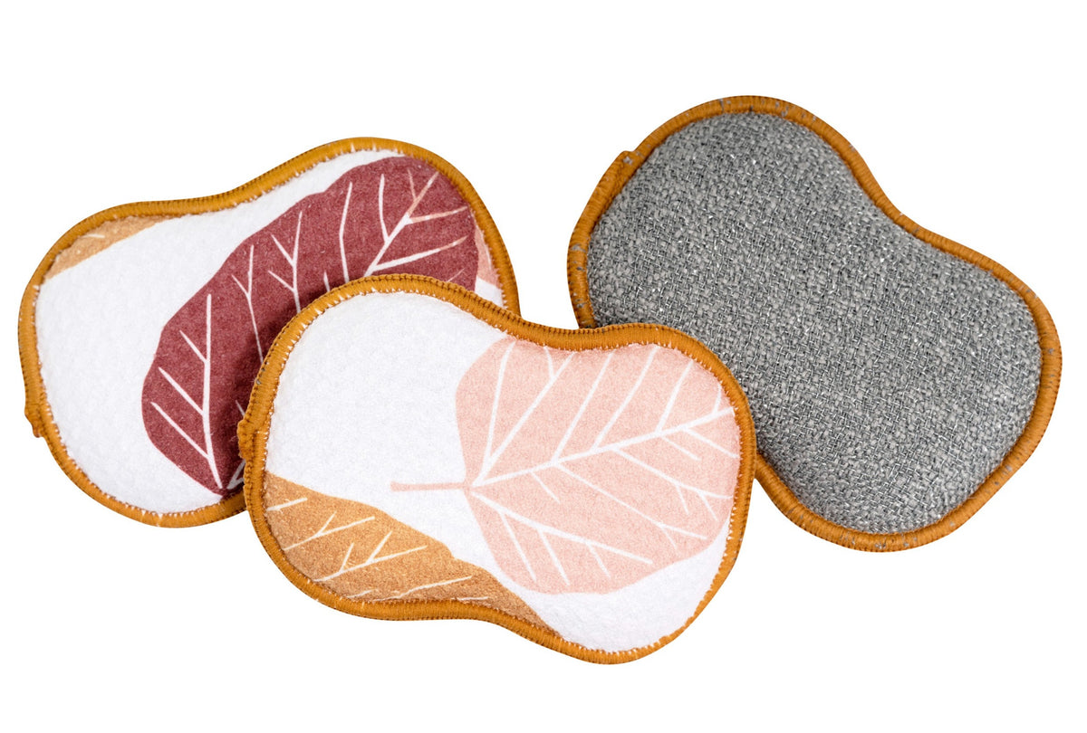 RE:usable Sponges (Set of 3) - Fall Leaves Sponges &amp; Scouring Pads Once Again Home Co.   