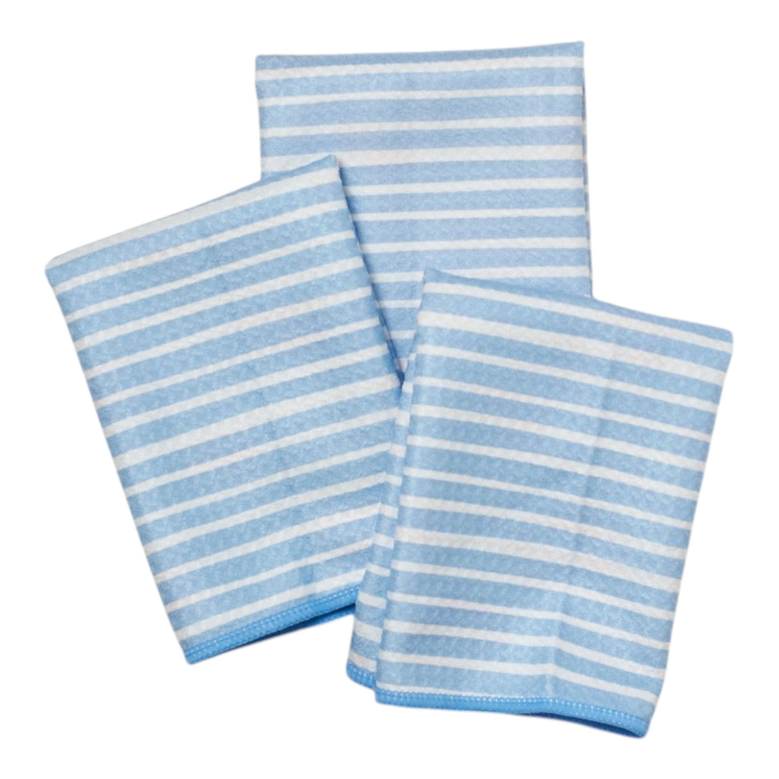 Set ofmighty minis lt blue towels with American flag pattern 