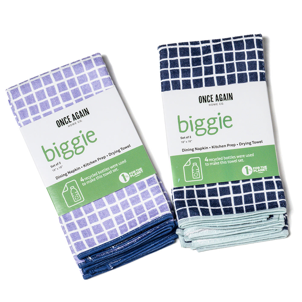 Biggie Towel (set of 2) Graph in Lilac