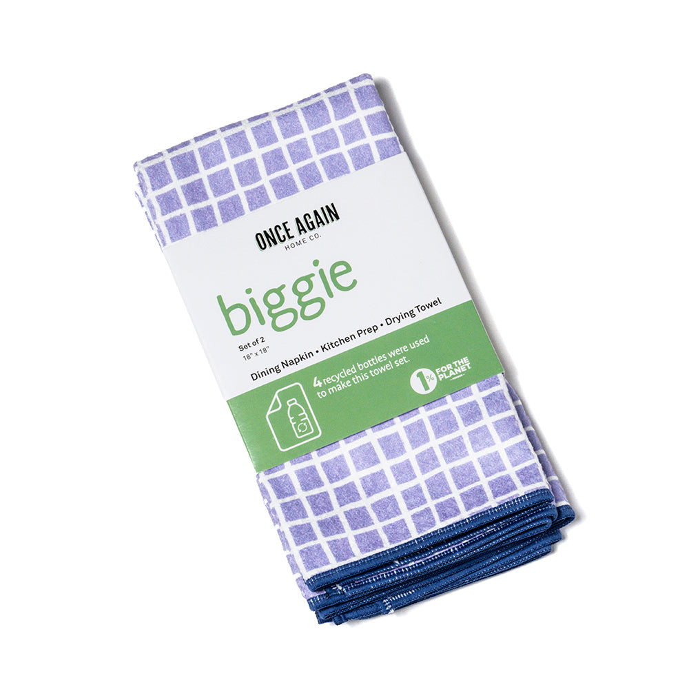 Biggie Towel (set of 2) Graph in Lilac