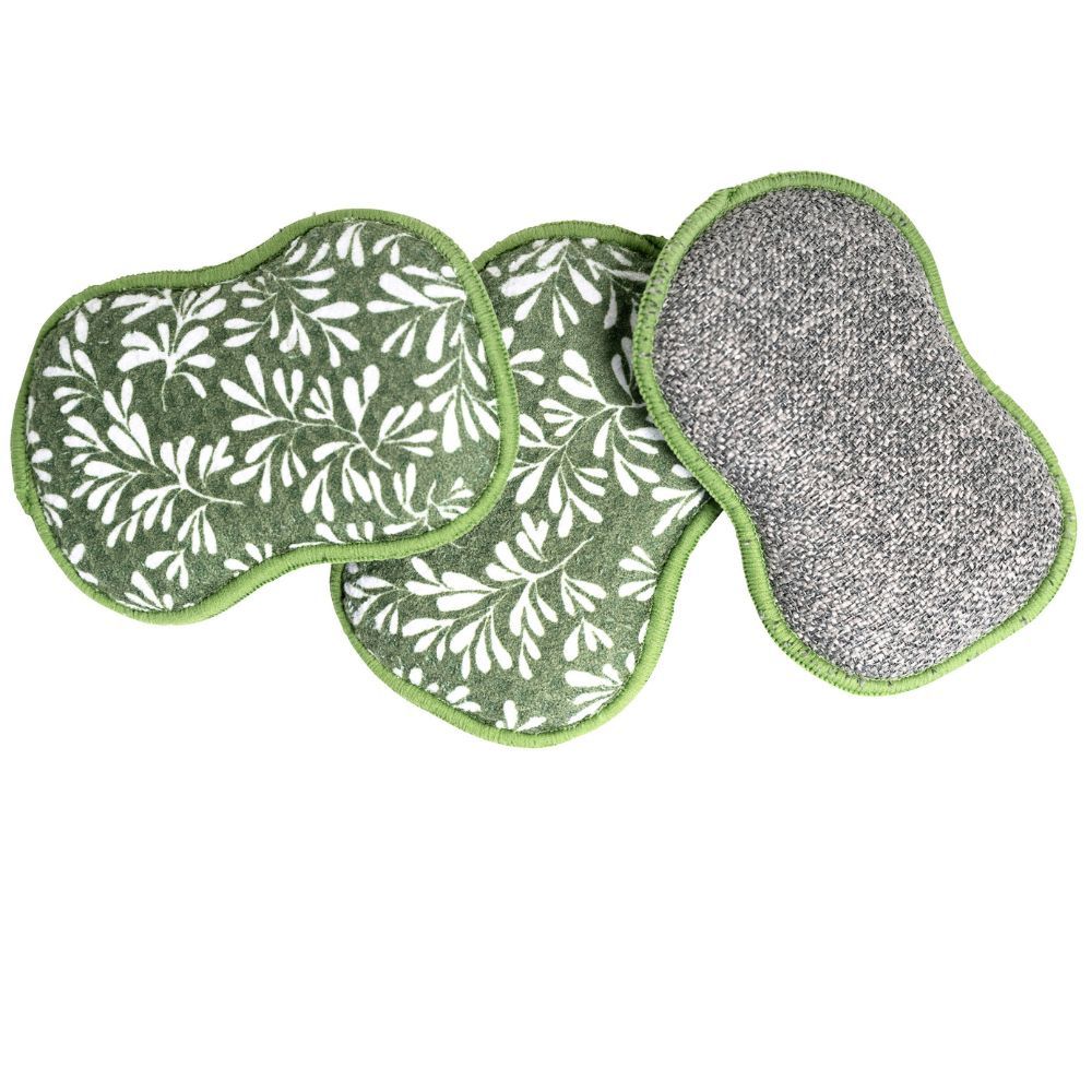 Ready, Set, Go Bundle - Herbage in Garden Green Sponges &amp; Scouring Pads Once Again Home Co.   