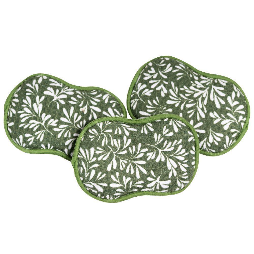 RE:usable Sponges (Set of 3) - Herbage Sponges &amp; Scouring Pads Once Again Home Co. Garden Green  