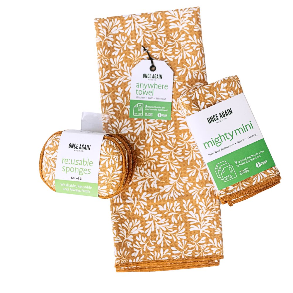 Ready, Set, Go Bundle - Herbage in Gold Sponges &amp; Scouring Pads Once Again Home Co.   