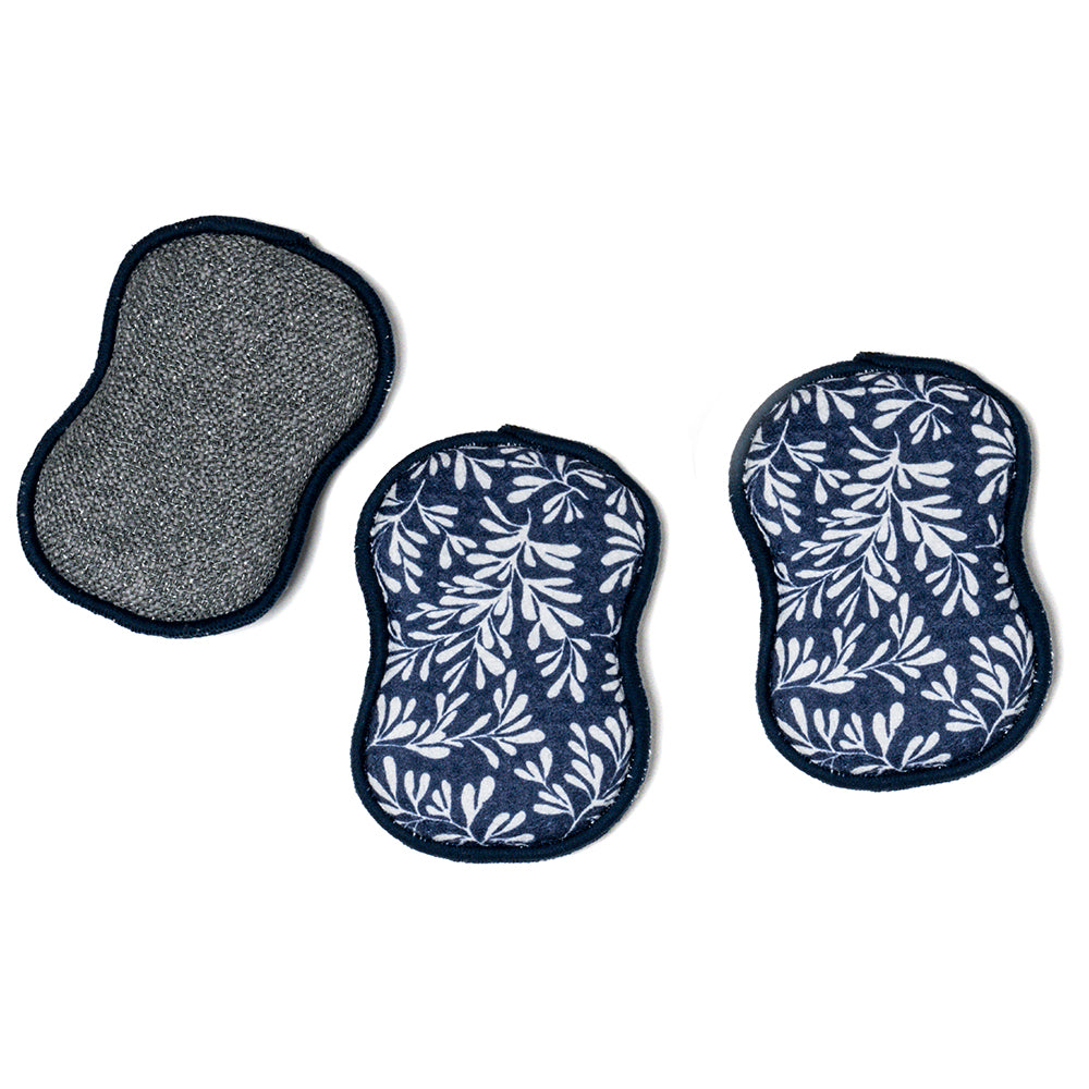 Ready, Set, Go Bundle - Herbage in Navy Sponges &amp; Scouring Pads Once Again Home Co.   