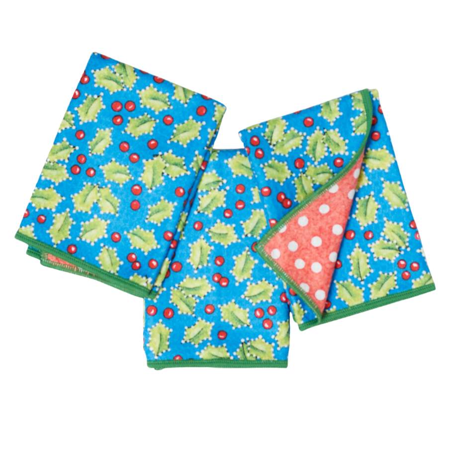 Mighty Mini Towel (Set of 3) Reversible - ME Holly