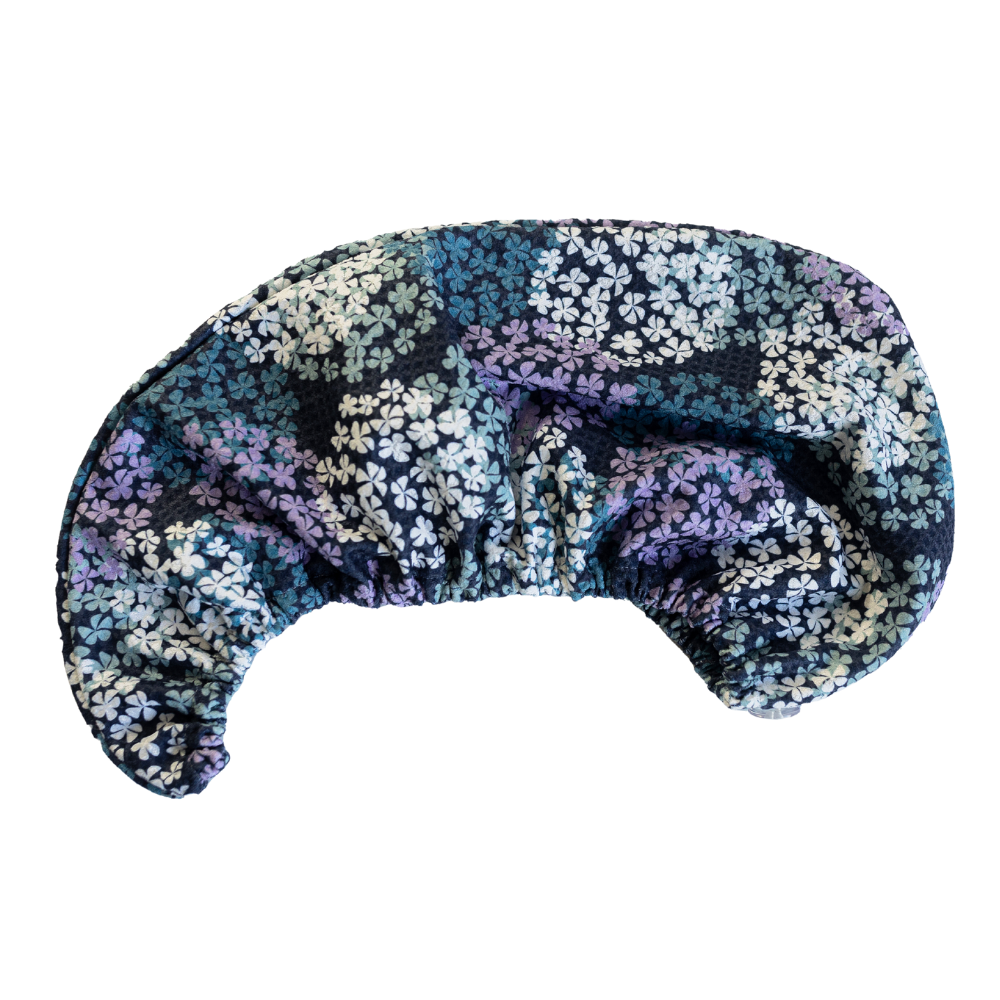 Toalla para el cabello - Hortensia azul marino