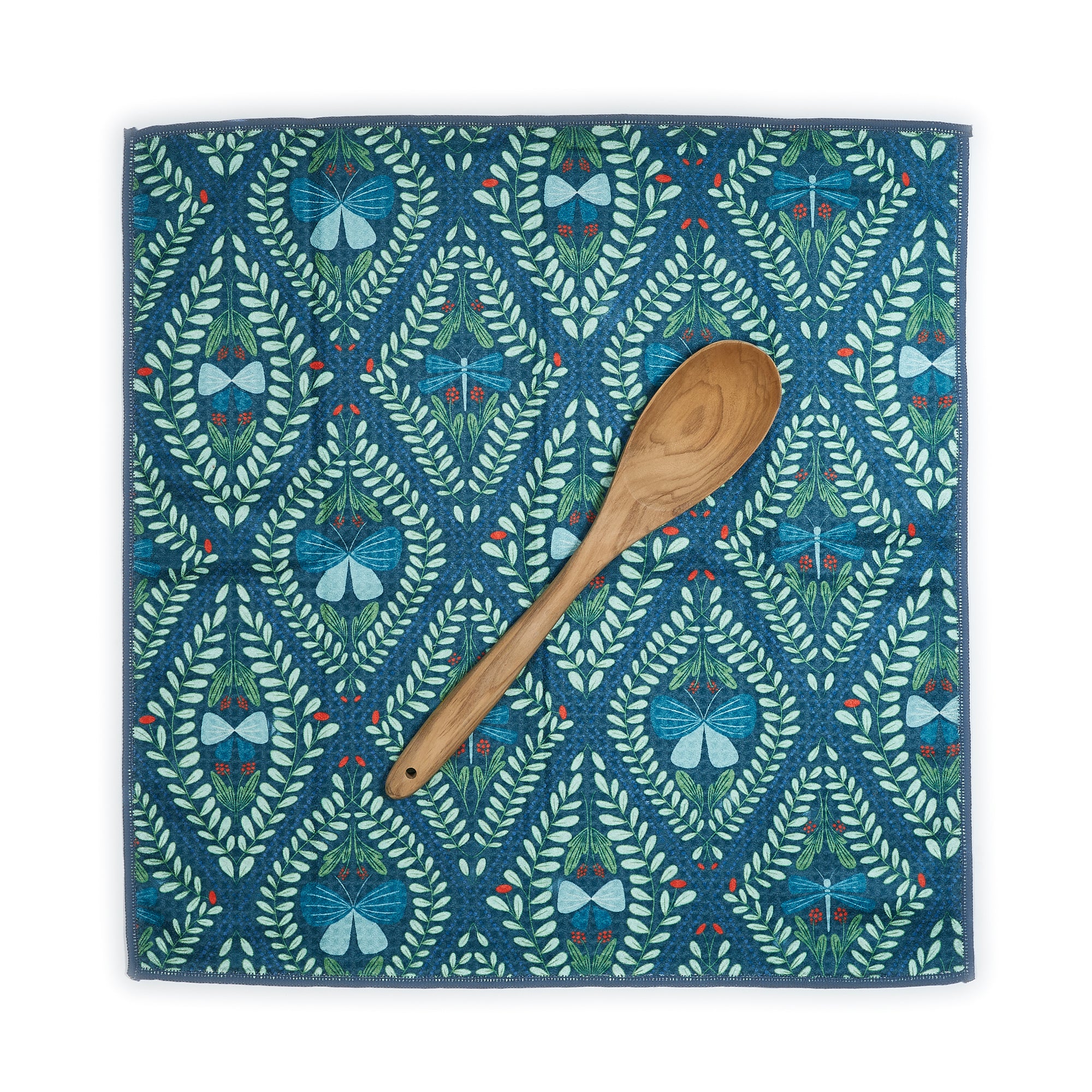 Biggie Towel (set of 2) reversible - RJW Iridescent Table Linens Once Again Home Co. Dark Sea  