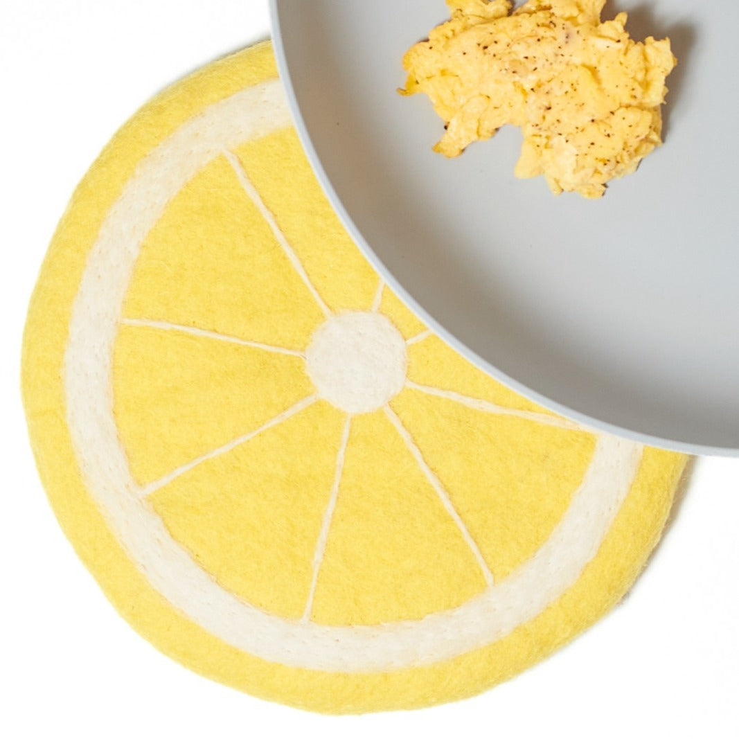 Wool Trivet - Lemon