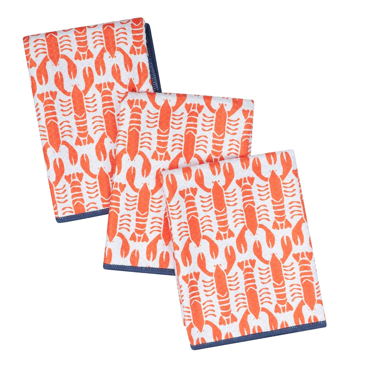 Mighty Mini Towel (Set of 3) Reversible - KN Lobster