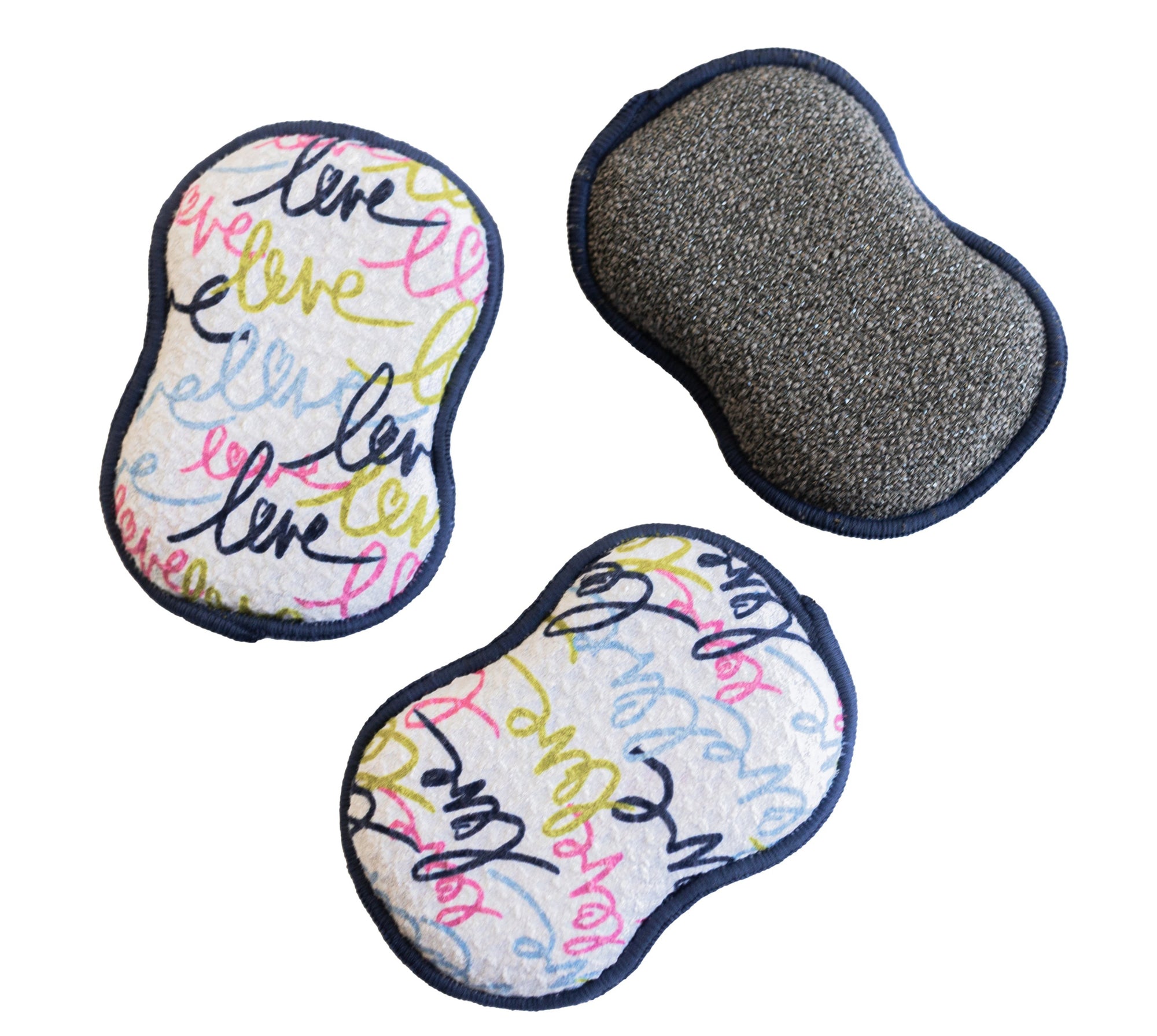 RE:usable Sponges (Set of 3) - HGC Love Sponges & Scouring Pads Once Again Home Co. Multicolor  