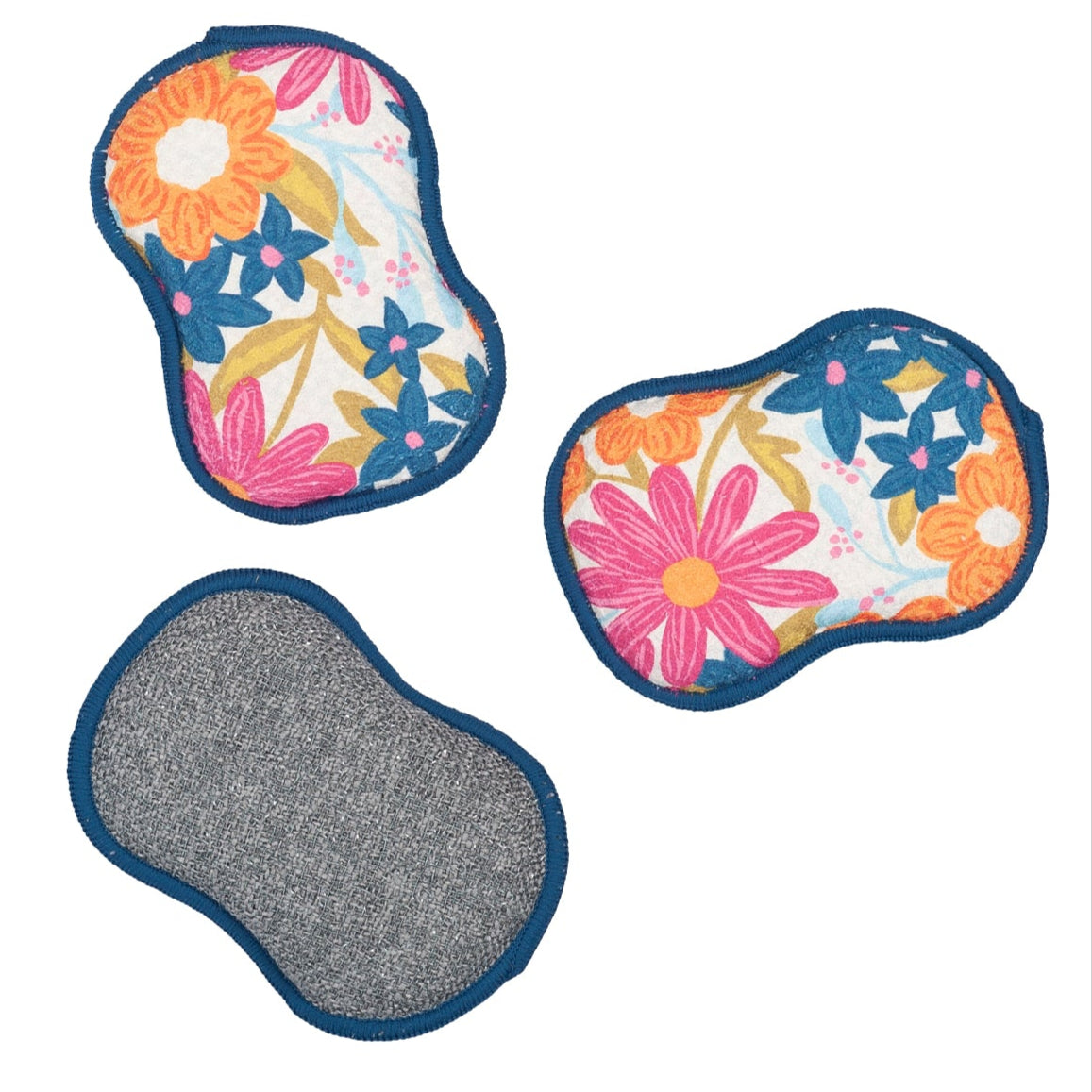 RE:usable Sponges (Set of 3) - Iris &amp; Sea Mini Blooms